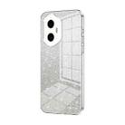 For Honor 300 Gradient Glitter Powder Electroplated Phone Case(Transparent) - 1