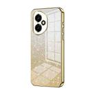 For Honor 400 Global 156.5mm Gradient Glitter Powder Electroplated Phone Case(Gold) - 1