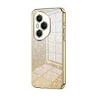 For Honor 400 Pro Global 160.8mm Gradient Glitter Powder Electroplated Phone Case(Gold) - 1
