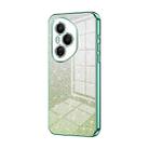 For Honor 400 Pro Global 160.8mm Gradient Glitter Powder Electroplated Phone Case(Green) - 1