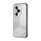 For Honor 400 Pro Global 160.8mm Gradient Glitter Powder Electroplated Phone Case(Black) - 1