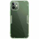 For iPhone 12 mini NILLKIN Nature TPU Transparent Soft Protective Case(Green) - 1