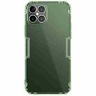 For iPhone 12 Pro Max NILLKIN Nature TPU Transparent Soft Protective Case(Green) - 1