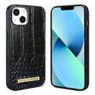 For iPhone 13 VIETAO Alligator Texture PU Phone Case(Black) - 1