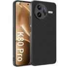 For Redmi K80 Pro Ultra-thin Carbon Fiber Texture Printing Phone Case(Black) - 1