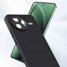 For Redmi K80 Pro Ultra-thin Carbon Fiber Texture Printing Phone Case(Black Blue) - 2