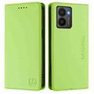 For HMD Fuison RC01 Dual-Folded Magnetic Suction RFID Leather Phone Case(Grass Green) - 2