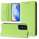 For TCL 50 5G / XE Nxtpaper 5G / XE 5G RC01 Dual-Folded Magnetic Suction RFID Leather Phone Case(Grass Green) - 1