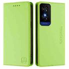 For TCL 50 5G / XE Nxtpaper 5G / XE 5G RC01 Dual-Folded Magnetic Suction RFID Leather Phone Case(Grass Green) - 2