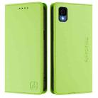 For TCL 30Z / T602DL RC01 Dual-Folded Magnetic Suction RFID Leather Phone Case(Grass Green) - 2