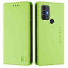 For TCL 30 SE RC01 Dual-Folded Magnetic Suction RFID Leather Phone Case(Grass Green) - 2