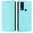 For TCL 30 XE 5G RC01 Dual-Folded Magnetic Suction RFID Leather Phone Case(Mint Green) - 2