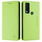 For TCL 30 XE 5G RC01 Dual-Folded Magnetic Suction RFID Leather Phone Case(Grass Green) - 2