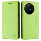 For TCL 50 XL 5G RC01 Dual-Folded Magnetic Suction RFID Leather Phone Case(Grass Green) - 2