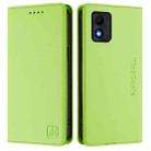 For TCL 303 RC01 Dual-Folded Magnetic Suction RFID Leather Phone Case(Grass Green) - 2