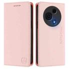 For TCL 60 NxtPaper RC01 Dual-Folded Magnetic Suction RFID Leather Phone Case(Pink) - 2