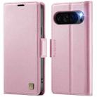 For Google Pixel 9 Pro XL AutSpace A11 Side Buckle MagSafe Magnetic RFID Phone Leather Case(Rose Gold) - 1