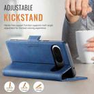 For Google Pixel 8 AutSpace A11 Side Buckle MagSafe Magnetic RFID Phone Leather Case(Blue) - 3