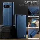 For Google Pixel 9a AutSpace A11 Side Buckle MagSafe Magnetic RFID Phone Leather Case(Blue) - 2