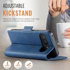 For Google Pixel 9a AutSpace A11 Side Buckle MagSafe Magnetic RFID Phone Leather Case(Blue) - 3