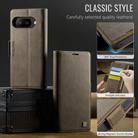 For Google Pixel 9a AutSpace A11 Side Buckle MagSafe Magnetic RFID Phone Leather Case(Coffee) - 2