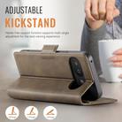 For Google Pixel 9a AutSpace A11 Side Buckle MagSafe Magnetic RFID Phone Leather Case(Coffee) - 3