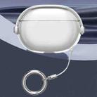 For Apple Beats Studio Buds / Buds+ Headphones Shape Clear Electroplated Acrylic Headset Protective Case(White) - 1