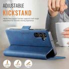 For Samsung Galaxy A15 4G / 5G AutSpace A11 Side Buckle MagSafe Magnetic RFID Phone Leather Case(Blue) - 3