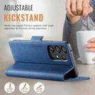 For Samsung Galaxy A52 5G AutSpace A11 Side Buckle MagSafe Magnetic RFID Phone Leather Case(Blue) - 3