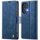 For Samsung Galaxy A53 5G AutSpace A11 Side Buckle MagSafe Magnetic RFID Phone Leather Case(Blue) - 1