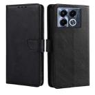 For Infinix Note 40 5G Calf Texture Buckle Flip Leather Phone Case(Black) - 1