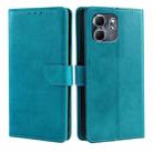 For Infinix Hot 50i 4G Calf Texture Buckle Flip Leather Phone Case(Light Blue) - 1