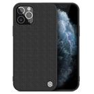 For iPhone 12 / 12 Pro NILLKIN Nylon Fiber PC+TPU Protective Case(Black) - 1