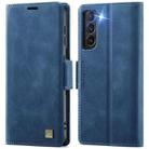 For Samsung Galaxy S21+ 5G AutSpace A11 Side Buckle MagSafe Magnetic RFID Phone Leather Case(Blue) - 1