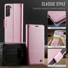 For Samsung Galaxy S21+ 5G AutSpace A11 Side Buckle MagSafe Magnetic RFID Phone Leather Case(Rose Gold) - 2