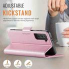 For Samsung Galaxy S21+ 5G AutSpace A11 Side Buckle MagSafe Magnetic RFID Phone Leather Case(Rose Gold) - 3