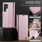 For Samsung Galaxy S23 Ultra 5G AutSpace A11 Side Buckle MagSafe Magnetic RFID Phone Leather Case(Rose Gold) - 2