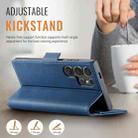 For Samsung Galaxy S25 Ultra 5G AutSpace A11 Side Buckle MagSafe Magnetic RFID Phone Leather Case(Blue) - 3
