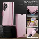For Samsung Galaxy S25 Ultra 5G AutSpace A11 Side Buckle MagSafe Magnetic RFID Phone Leather Case(Rose Gold) - 2