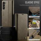 For Samsung Galaxy S23 5G AutSpace A11 Side Buckle MagSafe Magnetic RFID Phone Leather Case(Coffee) - 2