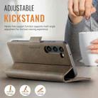 For Samsung Galaxy S23 5G AutSpace A11 Side Buckle MagSafe Magnetic RFID Phone Leather Case(Coffee) - 3