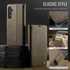 For Samsung Galaxy S24+ 5G AutSpace A11 Side Buckle MagSafe Magnetic RFID Phone Leather Case(Coffee) - 2