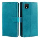 For TCL 502 Calf Texture Buckle Flip Leather Phone Case(Light Blue) - 1