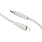 Borofone BL23 3.5mm to 8 Pin Refinado AUX Audio Cable, Length:1m(Gray) - 1