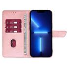 For Samsung Galaxy S25 5G Calf Texture Buckle Flip Leather Phone Case(Rose Gold) - 3