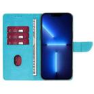 For Samsung Galaxy S25 Ultra 5G Calf Texture Buckle Flip Leather Phone Case(Light Blue) - 3