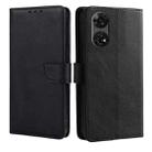 For ZTE Anshin Family Calf Texture Buckle Flip Leather Phone Case(Black) - 1