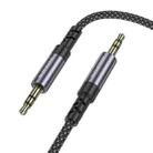 Borofone BL24 3.5mm Graceful AUX Audio Cable, Length:1m(Gray) - 3