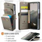 For Samsung Galaxy Z Fold5 5G AutSpace A23 Organ Card Bag Magnetic RFID PU Phone Case(Grey) - 3