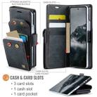 For Samsung Galaxy Z Fold5 5G AutSpace A23 Organ Card Bag Magnetic RFID PU Phone Case(Black) - 3